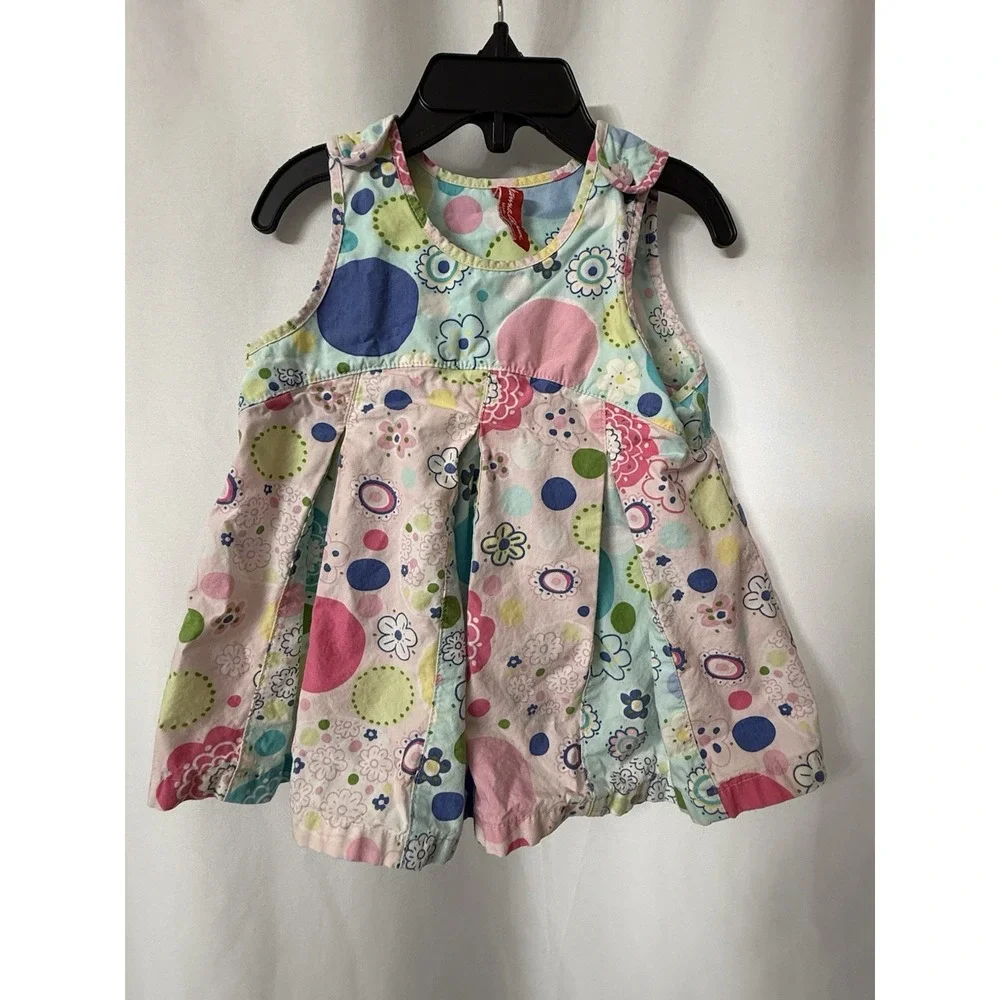 Hannah Andersson Pastel Floral‎ Print Sleeveless Dress Size 3-6 Months. G16